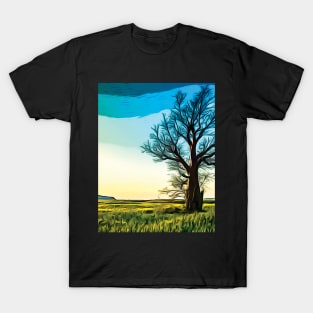 Alone Tree with Sunset T-Shirt